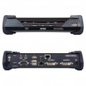Aten KE6940AR - Receptor KVM USB-DVI doble pantalla, Audio sobre LAN