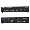Aten KE6940AT - Transmisor KVM USB-DVI doble pantalla, Audio sobre LAN