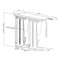 Logilink EO0031 - Soporte CPU bajo mesa, Giratorio, Deslizable, Bloqueo fácil