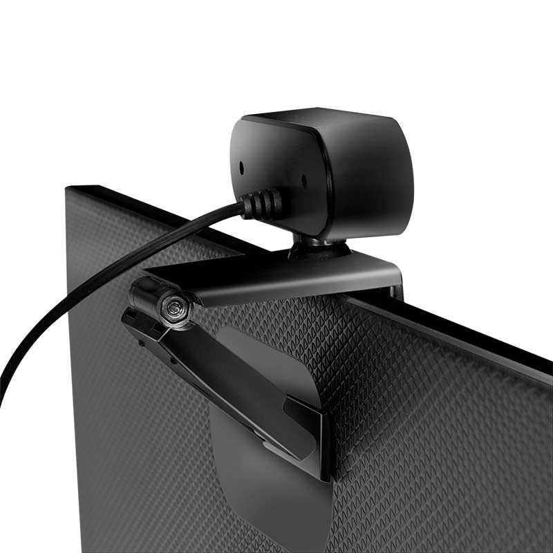 LogiLink UA0368 - HD USB-Webcam Mit Mikrofon Für Gestochen Scharfe Videogespraeche Mt Familiefreundeberuf Skype Team Google Meet Facebook