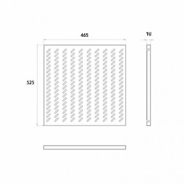 Logilink SF1F65B - Bandeja Fija para Armario Fondo 800, Negra