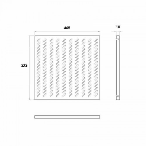 Logilink SF1F65B - Bandeja Fija para Armario Fondo 800, Negra