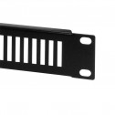 Logilink PN111B - Panel ciego ventilado de 19 " 1U, negro