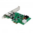 Logilink PC0090 - Tarjeta PCI Express ,USB 3.2 Gen1, 1 x USB-C PD3.0 y 2 x USB A 3.0