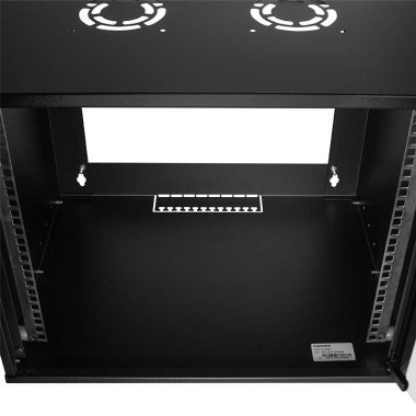 Canovate W12C55B - Armario Rack Mural de 19" 12U 0,8mm 545 x 400