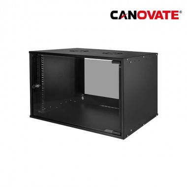 Canovate W06C55B - Armario Rack Mural de 19" 6U 0,8mm 545 x 400