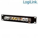 Logilink ACT108 - Patch Panel vacio de 10 puertos para armario de 10” , Negro