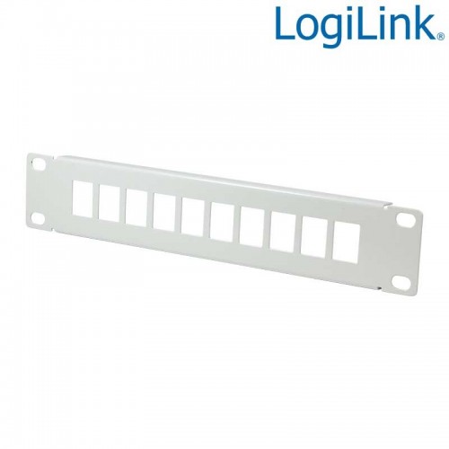 Logilink ACT107 - Patch Panel vacio de 10 puertos para armario de 10” , Beige
