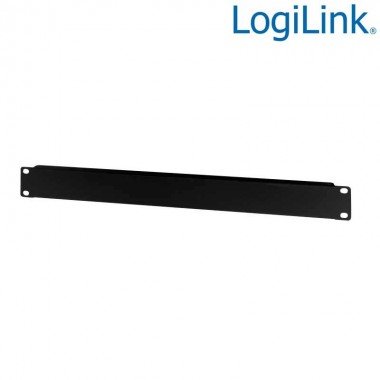 Logilink PN101B - Panel ciego sólido de 19 " 1U, negro