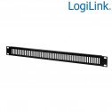 Logilink PN111B - Panel ciego ventilado de 19 " 1U, negro