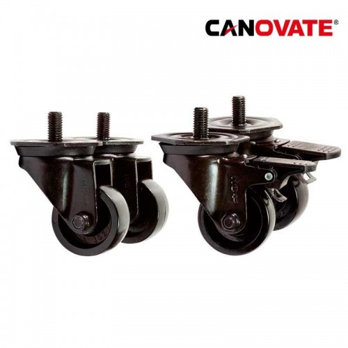 Logilink AC106 - Ruedas para armarios Canovate de 19 ", juego de 4 piezas