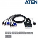 KVM de 2 Puertos USB VGA Aten CS22U