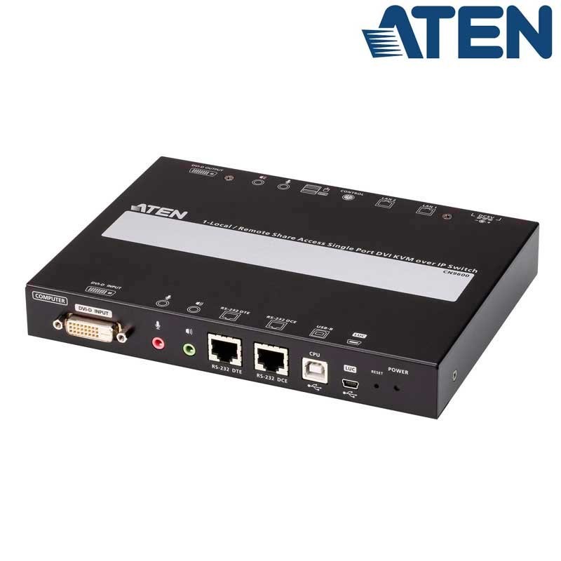 Aten CN9600 - Unidad de control KVM por IP (DVI y RS-232) | Marlex Conexion