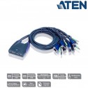 Aten CS64US - Conmutador KVM de 4 Puertos USB y VGA con Audio incluido