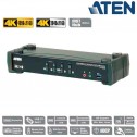 Aten CS1924M - KVM de 4 Puertos MST USB 3.0 DisplayPort 1.2, 4K