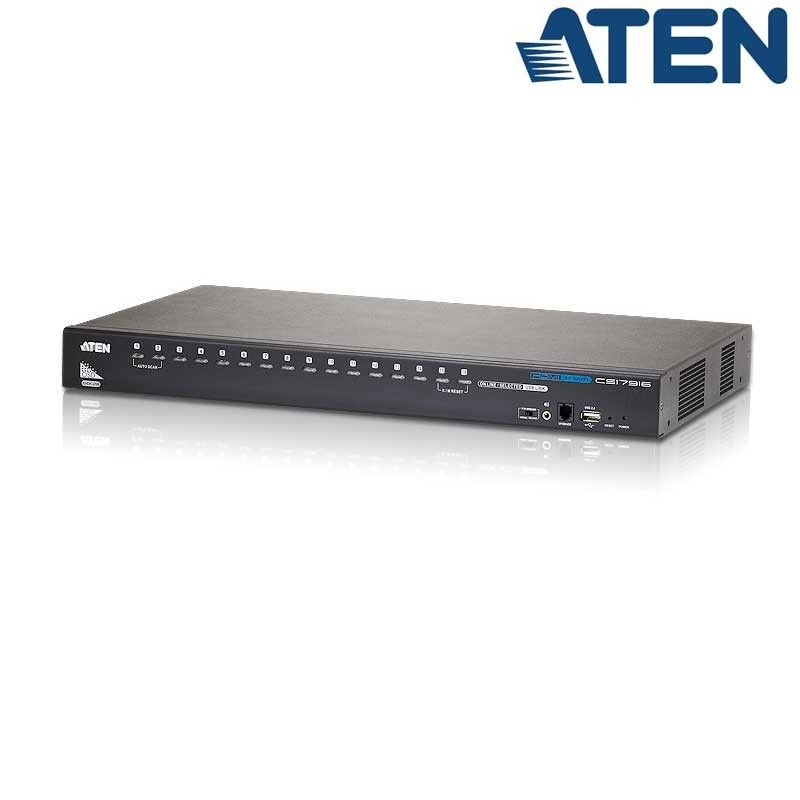 Aten CS17916 - KVM de 16 Puertos USB HDMI Audio Hub USB 2.0  Rack 19''