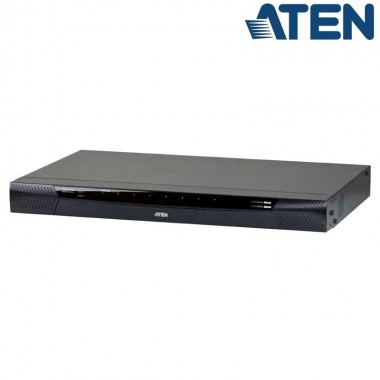 Aten KN1108VA - KVM Cat 5e/6 de 8 Puertos sobre IP de 2 buses con Audio y Virtual Media