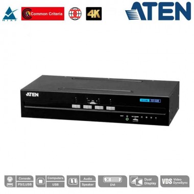 Aten CS1144D | KVM de 4 puertos USB DVI Dual View "secure"