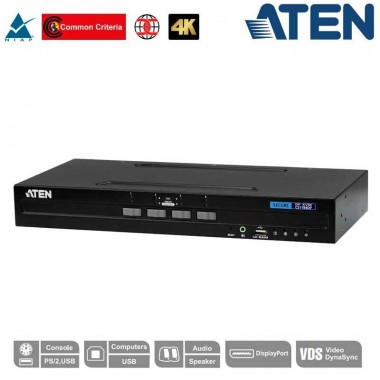 Aten CS1184DP KVM de 4 puertos USB DisplayPort , "secure"