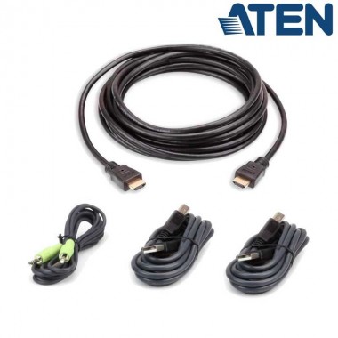3m Kit de cable para KVM ''secure'' HDMI USB 2.0 con Audio Aten 2L-7D03UHX4