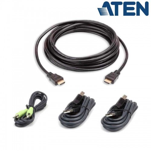 Aten 2L-7D03UHX4 - 3m Kit de cable para KVM ''secure''  HDMI USB 2.0 con Audio