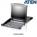 Aten CL5716N - KVM LCD 19" de 16 puertos USB PS/2 VGA, para Rack 19''