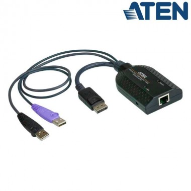 Aten KA7169 - Adaptador KVM USB-DisplayPort a Cat5e/6 (Virtual Media) Módulo para CPU