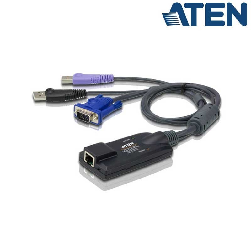 Aten KA7177 - Adaptador KVM USB-VGA a Cat5e/6 (Virtual Media, Smart Card) Módulo para CPU