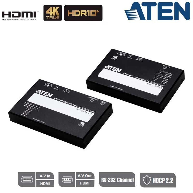 Aten VE1830 | Extensor HDMI 4K Real HDBaseT (Clase B) POH