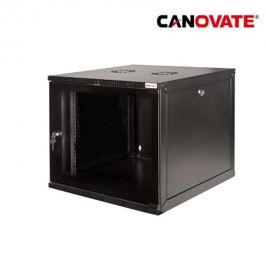 Canovate W06B54B - Armario Rack Mural de 19" 6U 540 x 550 Laterales desmontables