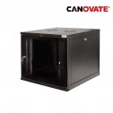 Canovate W09B54B - Armario Rack Mural de 19" 9U 540 x 550 Laterales desmontables