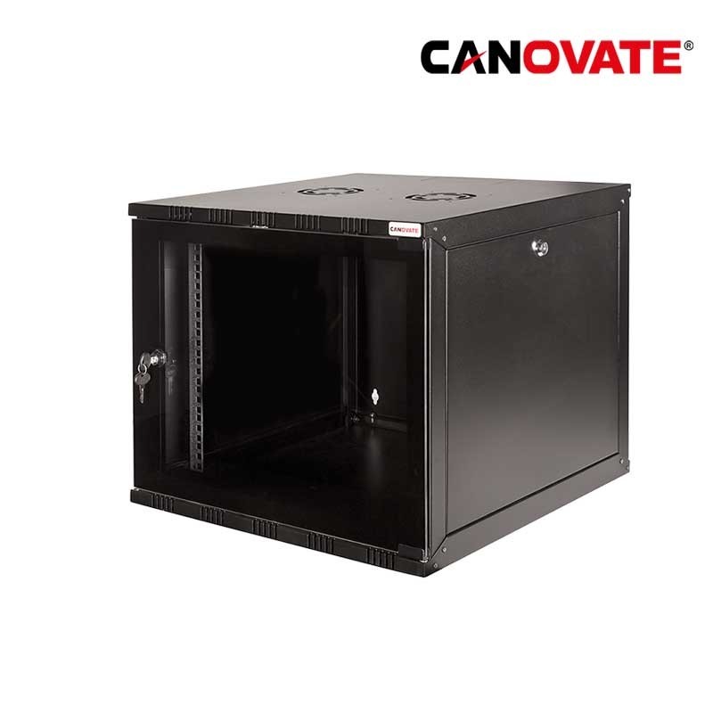 Canovate W09B54B - Armario Rack Mural de 19" 9U 540 x 550 Laterales desmontables