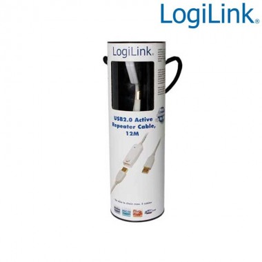 Logilink UA0092 - Cable Amplificador USB 2.0 (12m) | Marlex Conexion