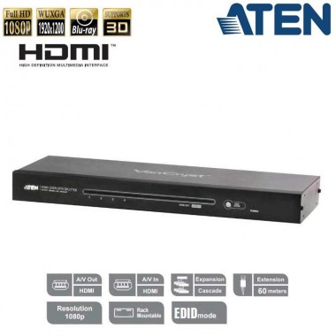 Aten VS1804T - Splitter HDMI 4 puertos sobre Cat5e/6