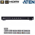 Aten VS482B - Conmutador HDMI 4K Real de 4 puertos con salida dual