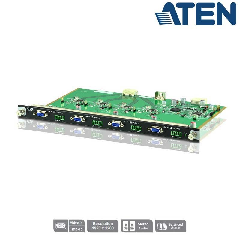 Aten VM7104 - Tarjeta de Entrada VGA de 4 puertos para VM1600 y VM3200