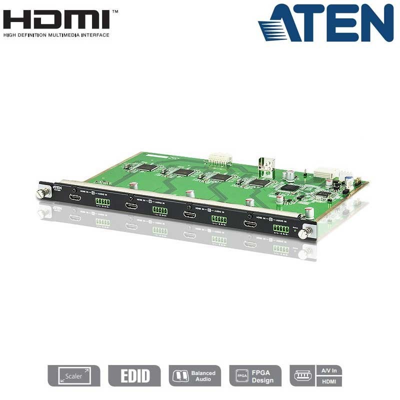 Aten VM7804 - Tarjeta de Entrada HDMI de 4 puertos para VM1600 o VM3200