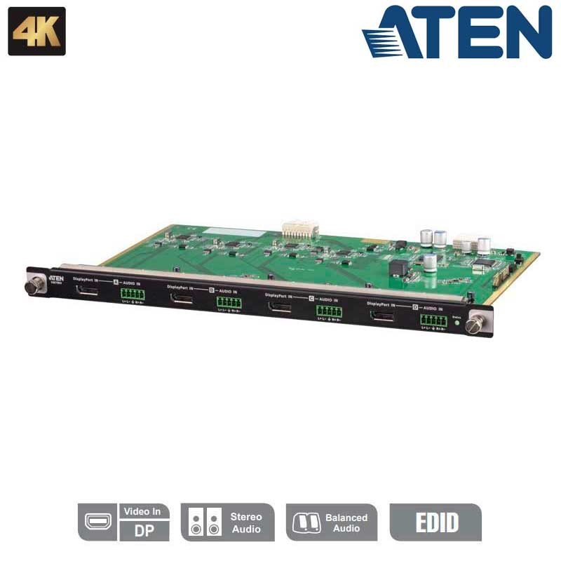 Aten VM7904 | Tarjeta de entrada DisplayPort 4K de 4 puertos | Marlex