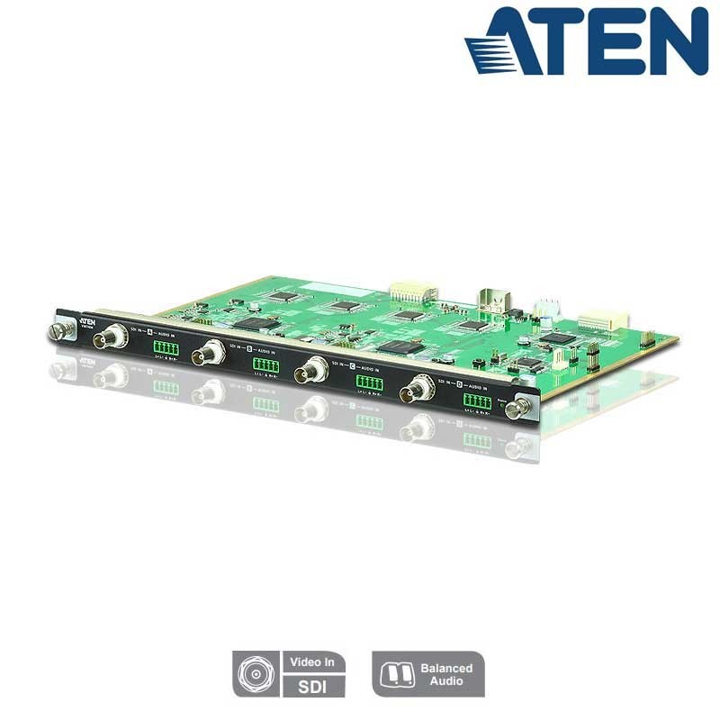 Aten VM7404 - Tarjeta de Entrada 3G-SDI de 4 puertos para VM1600  y VM3200