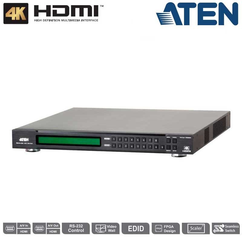 Aten VM6809H - Conmutador Matricial HDMI 4K 8x9 (Videowall)