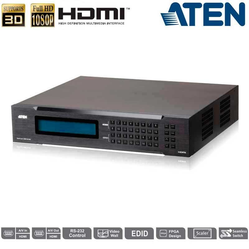 Aten VM51616H - Conmutador Matricial HDMI 16x16 (Videowall)