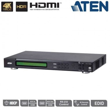 Conmutador Matricial HDMI 4x4, 4K Real, HDR Aten VM0404HB