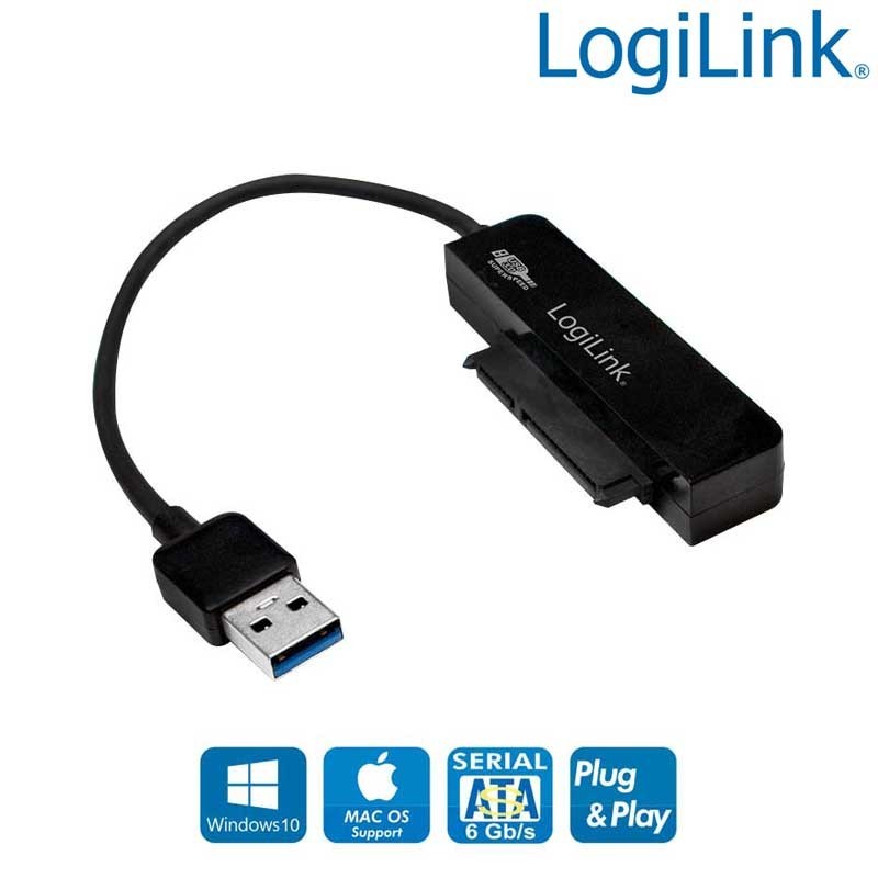 Logilink AU0012A | Adaptador USB 3.0 a  SATA 2.5" (6,35 cm) | Marlex