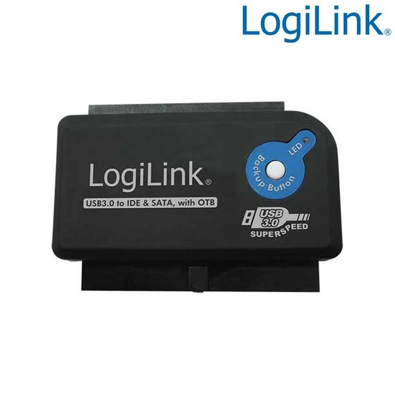  Logilink AU0028A - Adaptador USB 3.0 a IDE & SATA con OTB | Marlex Conexion