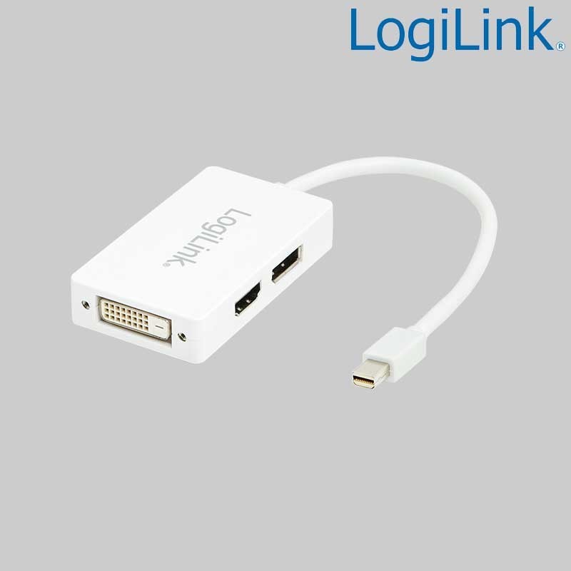 Logilink CV0045A - Cable Conversor Mini DisplayPort 1.2 Macho a HDMI-DVI-DP Hembra