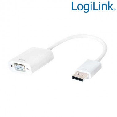 Logilink CV0059B - Cable Adapt DisplayPort 1.2 Macho - VGA Hembra | Marlex Conexion