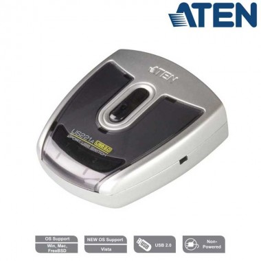 Aten US221 - Conmutador USB 2.0 (2 x 1) | Marlex Conexion