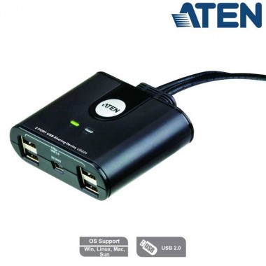 Conmutador USB 2.0 (2 x 4) Aten US224
