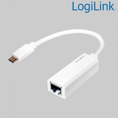 Logilink UA0238 - Cable Adaptador USB 3.1 Tipo C a Ethernet Gigabit