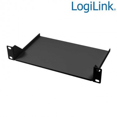 Logilink ACT102 - Bandeja colgante Negra para Armarios 10" | Marlex Conexion